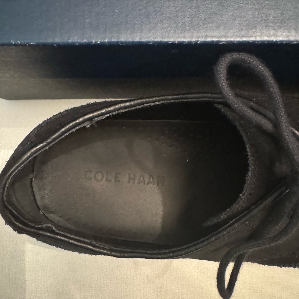 Cole Haan Men’s Black Suede 10.5 - Picture 4 of 8